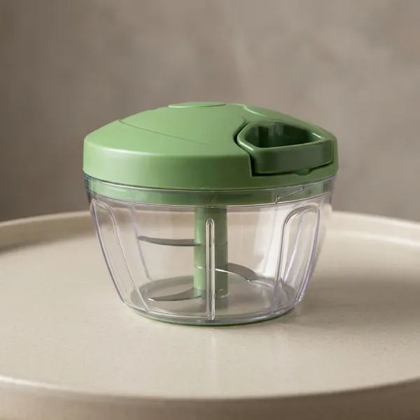 3_Stainless_Steel_Blade_Powerful_Mini_Green_Handi_Quick_450_Ml_Vegetable_&_fruit_chopper
