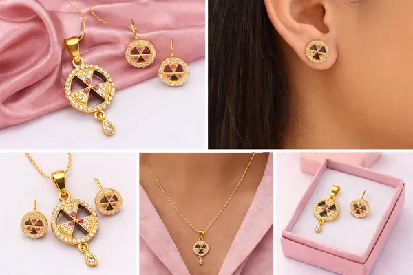 Gold_Plated_Alloy_Pendant_For_Women