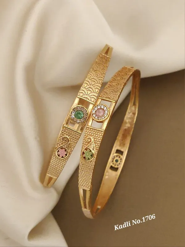 Gold_Plated_Metal_Bangles_For_Women(Set_of_2/4)