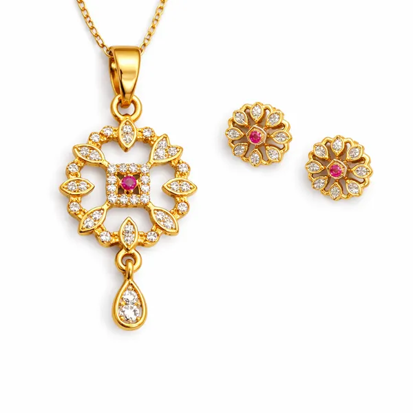 Gold_Alloy_With_Gold_Plating_Pendant_For_Women