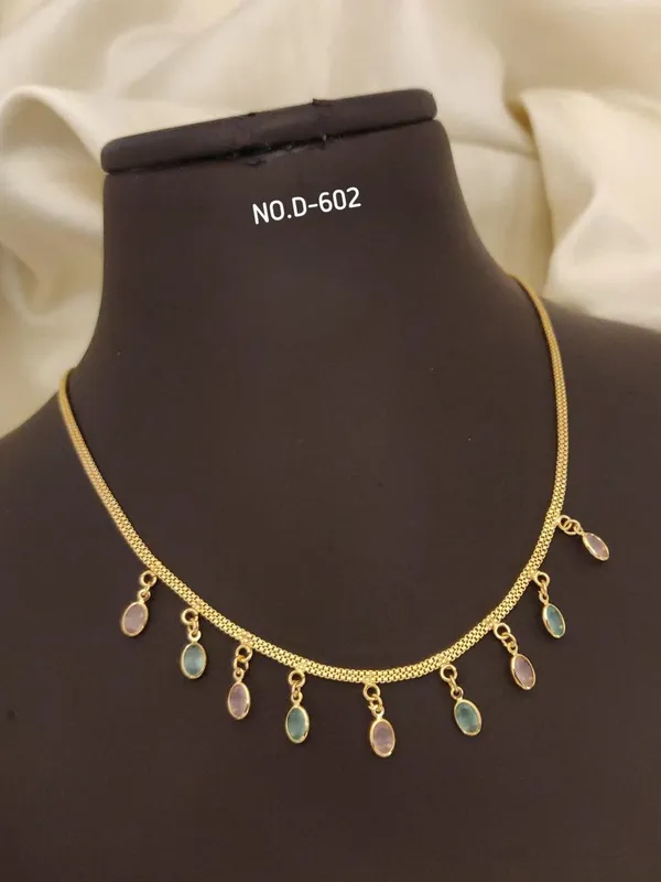 Gold_Tone_Metal_With_Gemstones_Necklace_For_Women