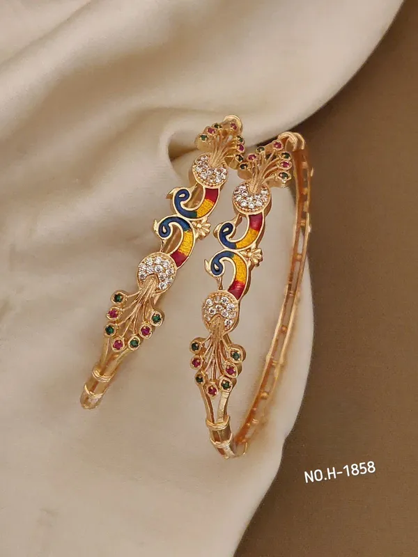 Gold_Plated_Metal_Bangles_For_Women(Set_of_2/4)