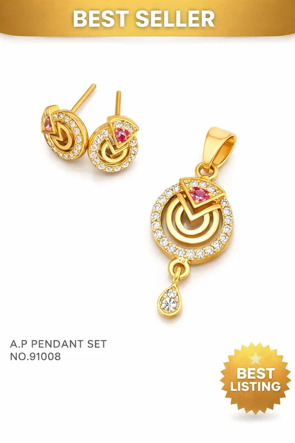 Gold_Plated_Alloy_Pendant_For_Women