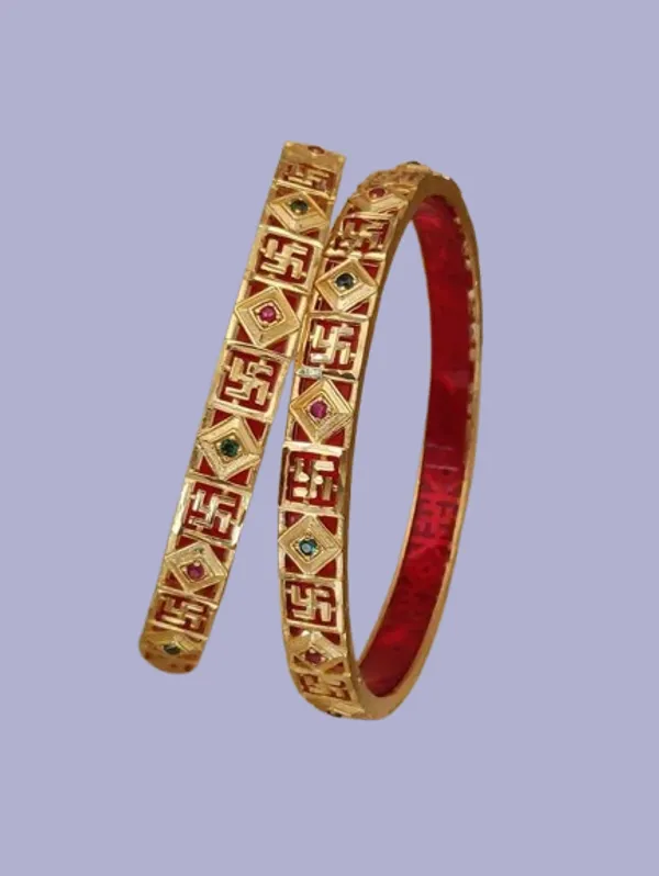 Gold_Copper_Metal_Styles_With_Elephant_Work_Bangles_For_Women