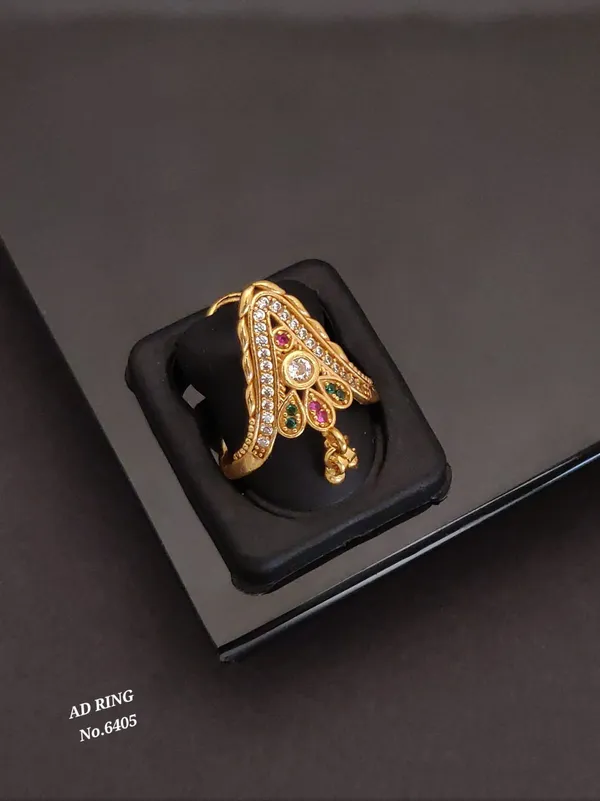 Gold_Ad_American_Diamond_Ring_For_Women