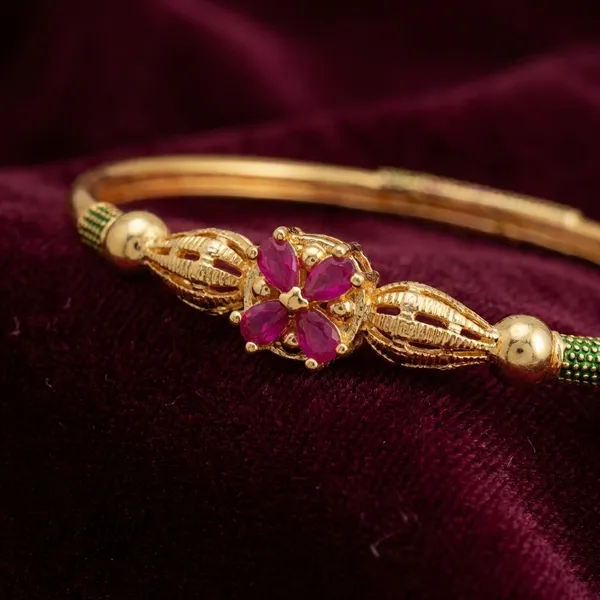 Gold_Brass_Bangles_For_Women(Set_of_2/4)