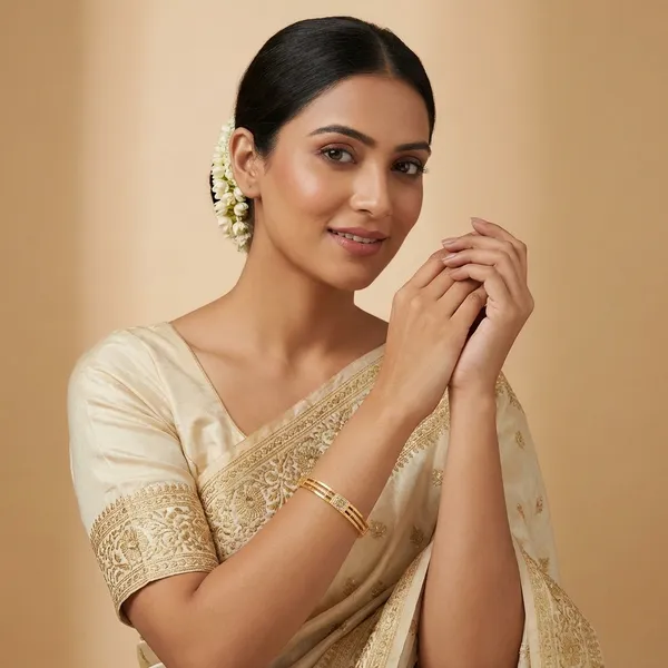 Gold_Plated_Metal_Bangles_For_Women
