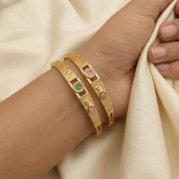 Gold_Plated_Metal_Bangles_For_Women(Set_of_2/4)