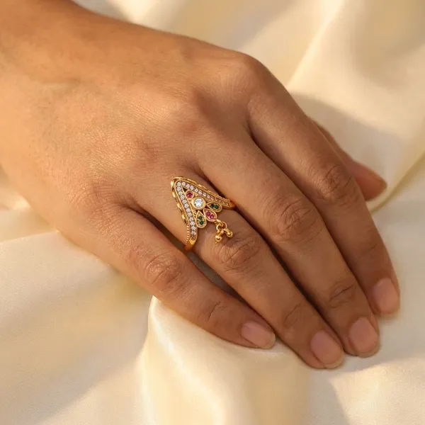 Gold_Ad_American_Diamond_Ring_For_Women