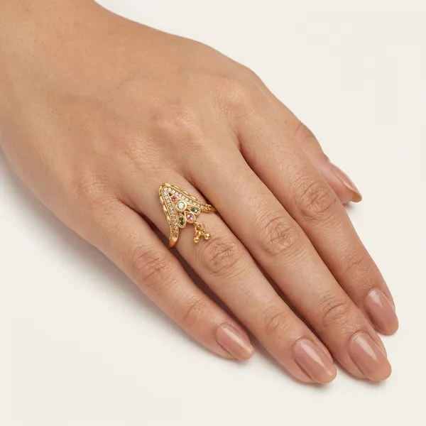 Gold_Ad_American_Diamond_Ring_For_Women
