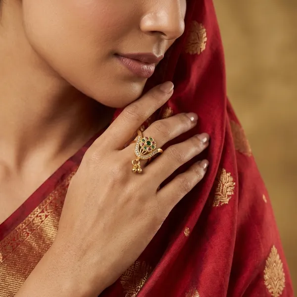 Gold_Plated_Metal_Ring_For_Women