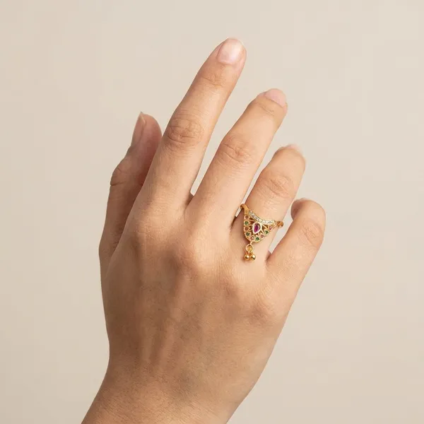 Gold_Toned_Metal_With_Ad_Stones_Ring_For_Women