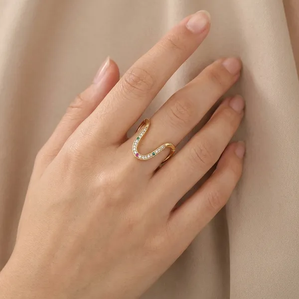 Gold_American_Diamond_Ring_For_Women