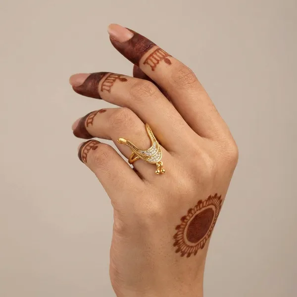 Gold_Plated_With_American_Diamond_Stones_Ring_For_Women