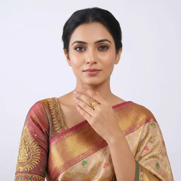 Gold_Plated_Metal_Ring_For_Women