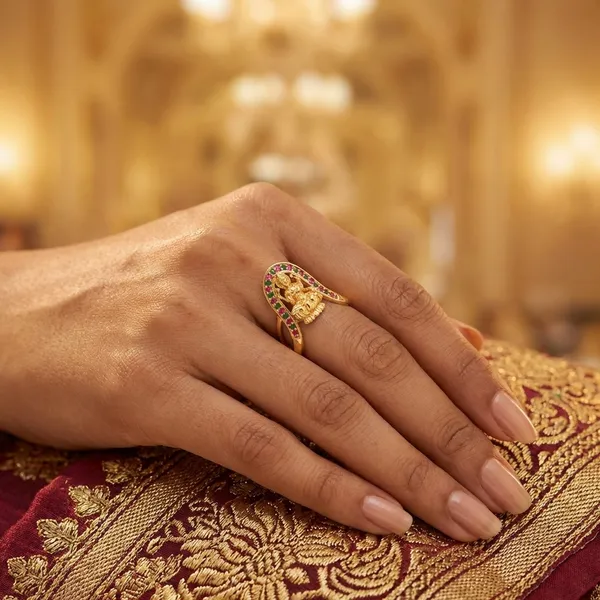 Gold_Plated_Metal_Ring_For_Women