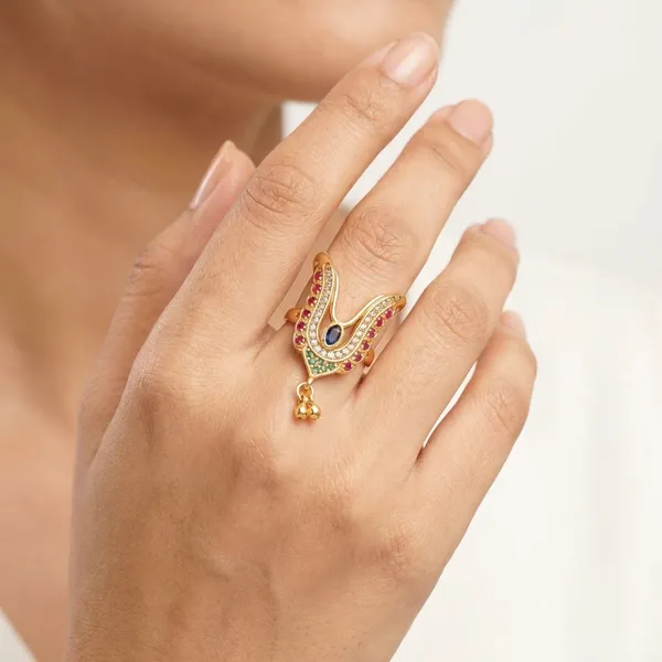 Gold_Plated_Metal_Ring_For_Women