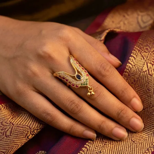 Gold_Plated_Metal_Ring_For_Women