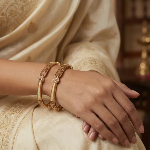 Gold_Plated_Metal_With_Enamel_Work_Bangles_For_Women