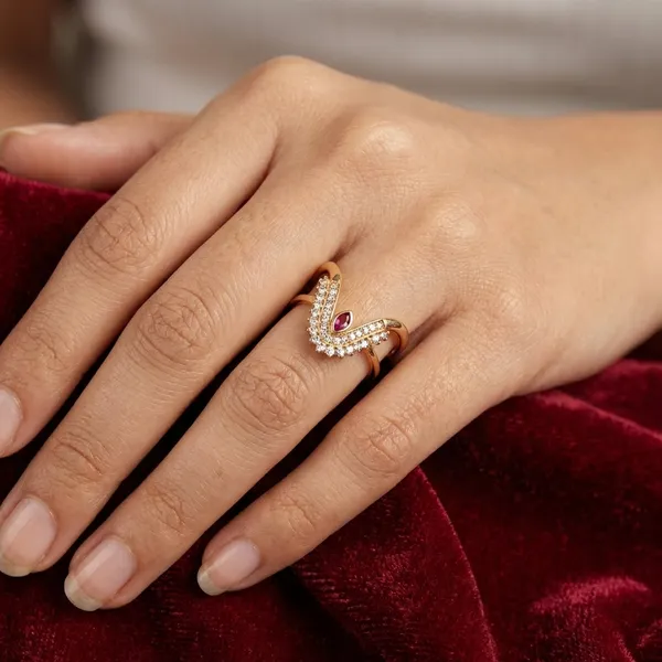 Gold_Metal_With_Gold-Tone_Finish_Ring_For_Women