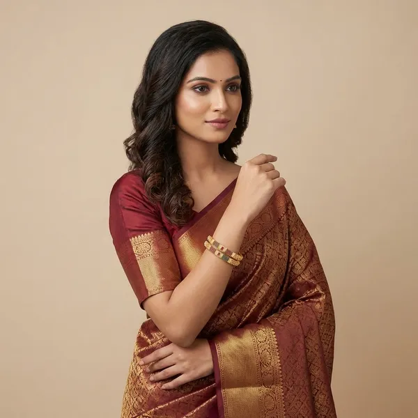 Gold_Plated_Metal_Bangles_For_Women