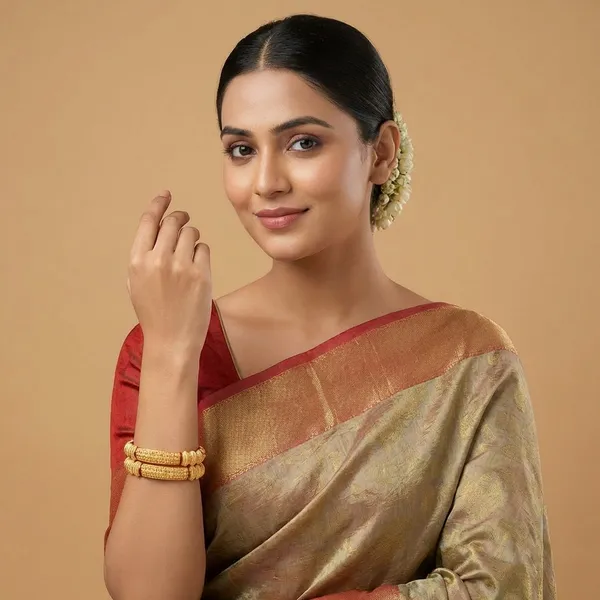Gold_Plated_Metal_Bangles_For_Women