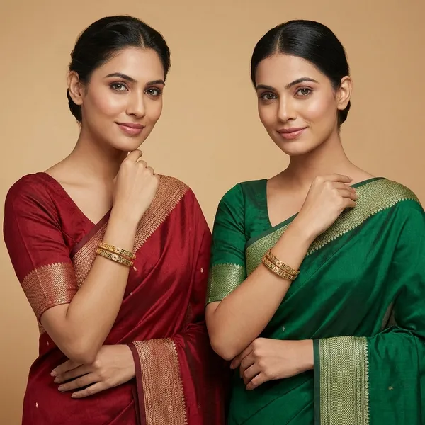 Gold_Plated_Metal_Bangles_For_Women