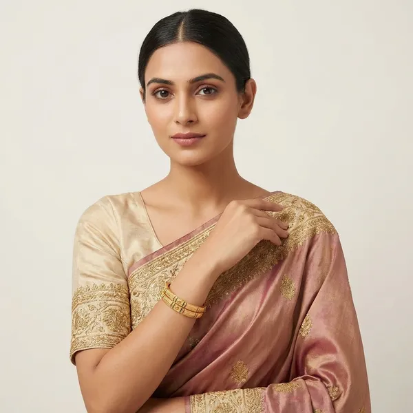 Gold_Plated_Metal_With_Enamel_Bangles_For_Women
