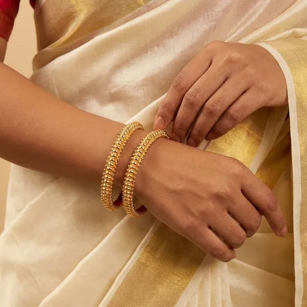 Gold_Metal_With_Enamel_Bangles_For_Women