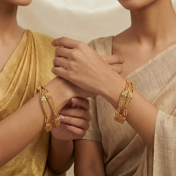 Gold_Plated_Metal_Bangles_For_Women(Set_of_2/4)