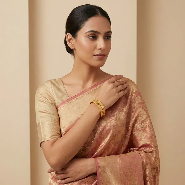 Gold_Plated_Metal_With_Enamel_Bangles_For_Women