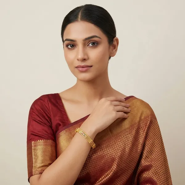 Gold_Brass_Bangles_For_Women(Set_of_2/4)