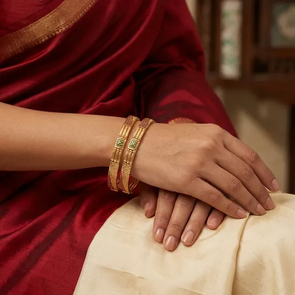 Gold_Plated_Metal_Bangles_For_Women(Set_of_2/4)
