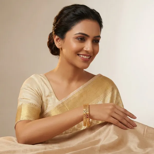 Gold_Plated_Metal_Bangles_For_Women(Set_of_2/4)