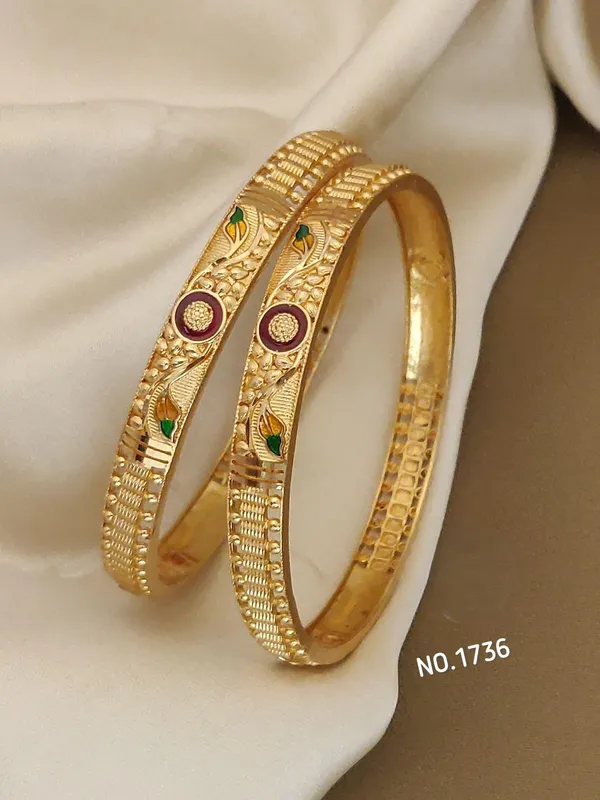 Gold_Plated_Metal_With_Meenakari_Enamel_Work_Bangles_For_Women