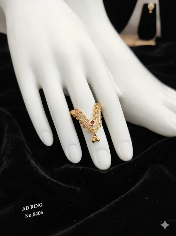 Gold_Plated_Metal_Ring_For_Women
