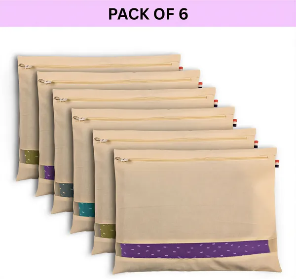 Pack_6_Cotton_Saree_Bags_With_Zipper_For_Storage_I_Large_Size_Single_(16_X_14_Inches),_Ideal_For_Clothes_And_Wardrobe_Organization_With_Transparent_Mesh_Window_(Pack_Of_6)_