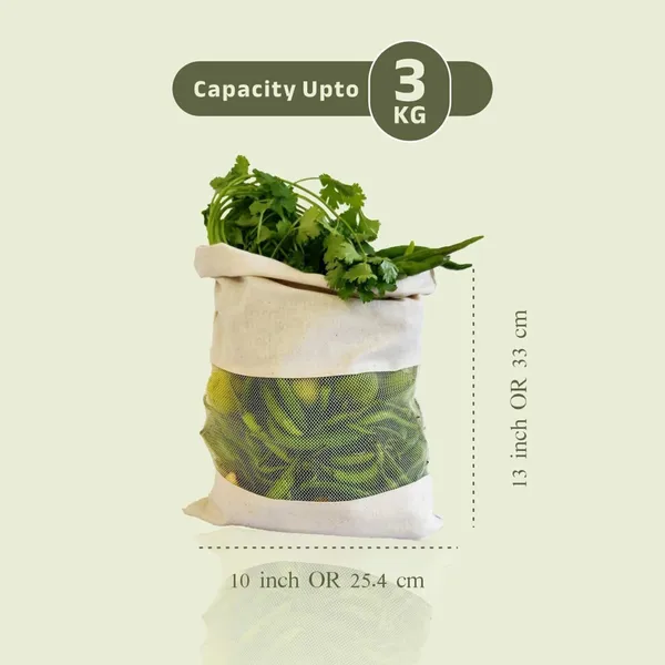 Set_Of_12_Cotton_Muslin_Reusable_Fridge_Storage_Bags_For_Vegetables_And_Multipurpose,_Washable,_Drawstring_And_Eco_Friendly_Bags