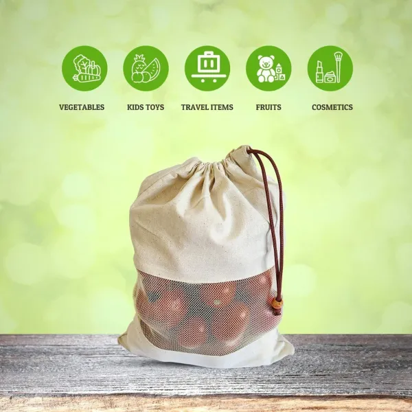 Set_Of_12_Cotton_Muslin_Reusable_Fridge_Storage_Bags_For_Vegetables_And_Multipurpose,_Washable,_Drawstring_And_Eco_Friendly_Bags