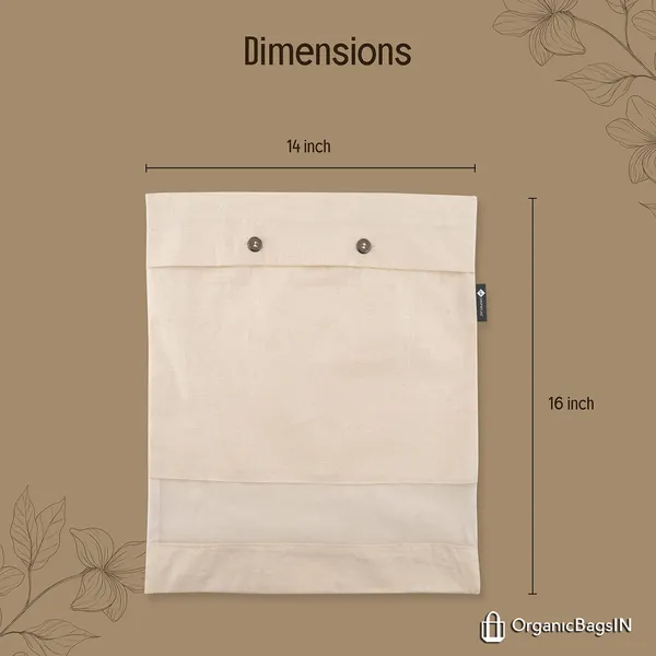 Pack_Of_12_Cotton_Saree_Bags_For_Storage_With_Button_Closure_I_Large_Size_Single_(14_X_16_Inches)_With_Button_Closure,_Ideal_For_Clothes_And_Wardrobe_Organization_With_Transparent_Mesh_Window_(Pack_Of_12)