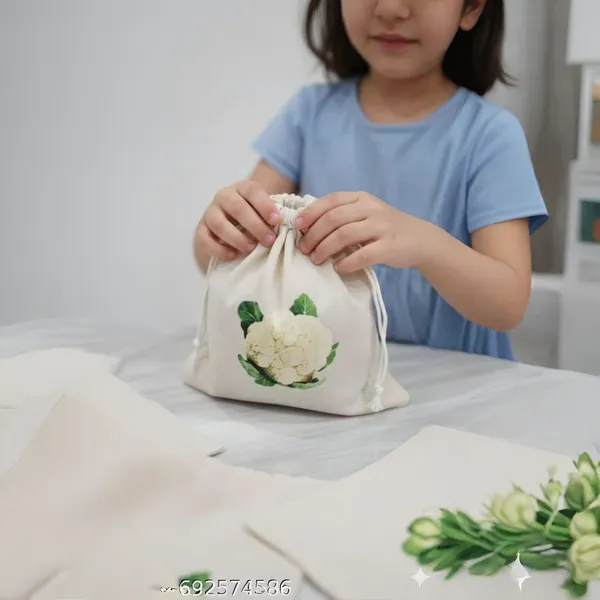 Set_Of_12_Cotton_Muslin_Reusable_Fridge_Storage_Bags_For_Vegetables_And_Multipurpose,_Washable,_Drawstring_And_Eco_Friendly_Bags