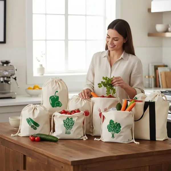 Set_Of_12_Cotton_Muslin_Reusable_Fridge_Storage_Bags_For_Vegetables_And_Multipurpose,_Washable,_Drawstring_And_Eco_Friendly_Bags