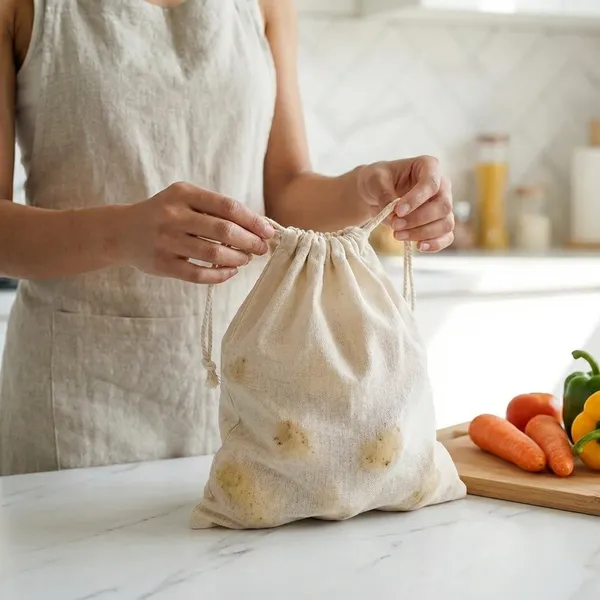 Set_Of_12_Cotton_Muslin_Reusable_Fridge_Storage_Bags_For_Vegetables_And_Multipurpose,_Washable,_Drawstring_And_Eco_Friendly_Bags