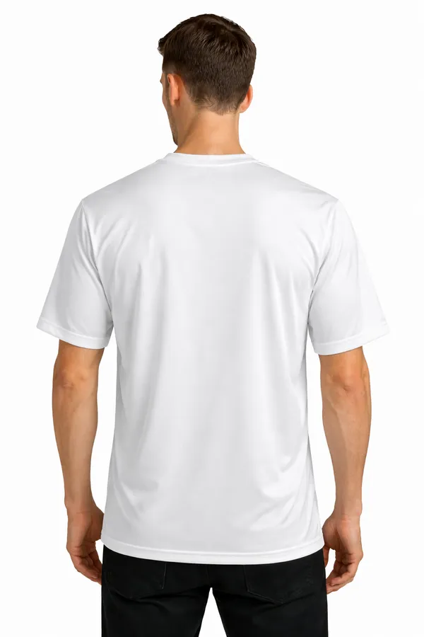 White_Polyester_Sports_T-Shirt_For_Men