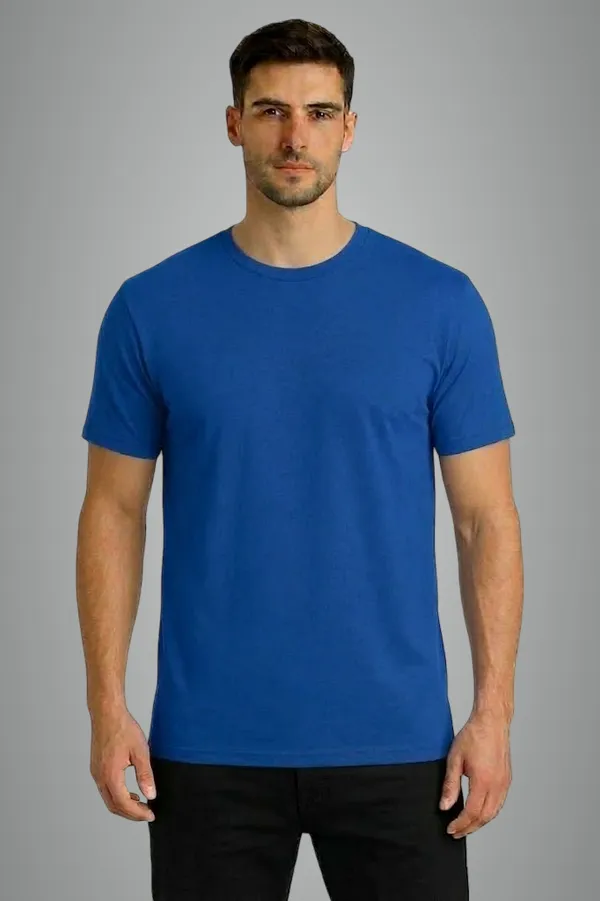 Blue_Cotton_Blend_220_Gsm_Regular_Fit_T-Shirt_For_Unisex