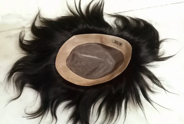 Hair_Patch_For_Mens_Hair_Wig_Model_1_100%_Natural_Human_Hair_Wig