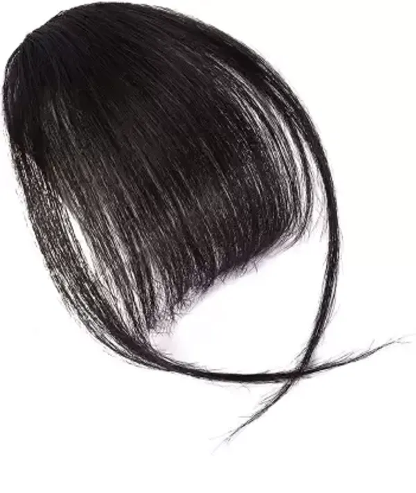 1_Look_Hair_Extension_100%_Human_Hair_Clip-In_Fringe/Bangs_|_Natural_Black_Front_Hair_Patch(45Gm)