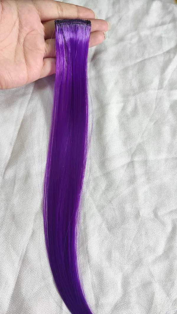 1_Look_Hair_Extension_–_Purple_Clip-In_Hair_Streak_(Purple)_|_100%_Human_Hair_|_Single_Piece_Highlight_Extension