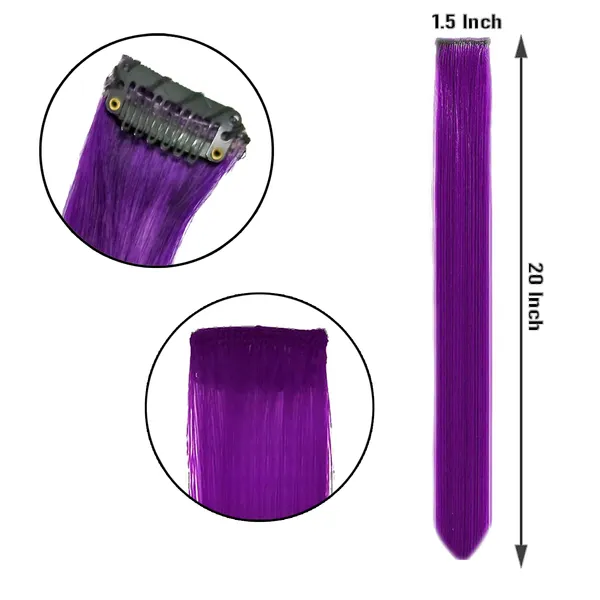 1_Look_Hair_Extension_–_Purple_Clip-In_Hair_Streak_(Purple)_|_100%_Human_Hair_|_Single_Piece_Highlight_Extension
