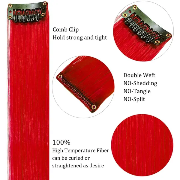 1_Look_Hair_Extension_Red_Clip-In_Hair_Streak_|_Single_Streak_Human_Hair_Clip_In_Color_Streaks_For_Women_(Red)